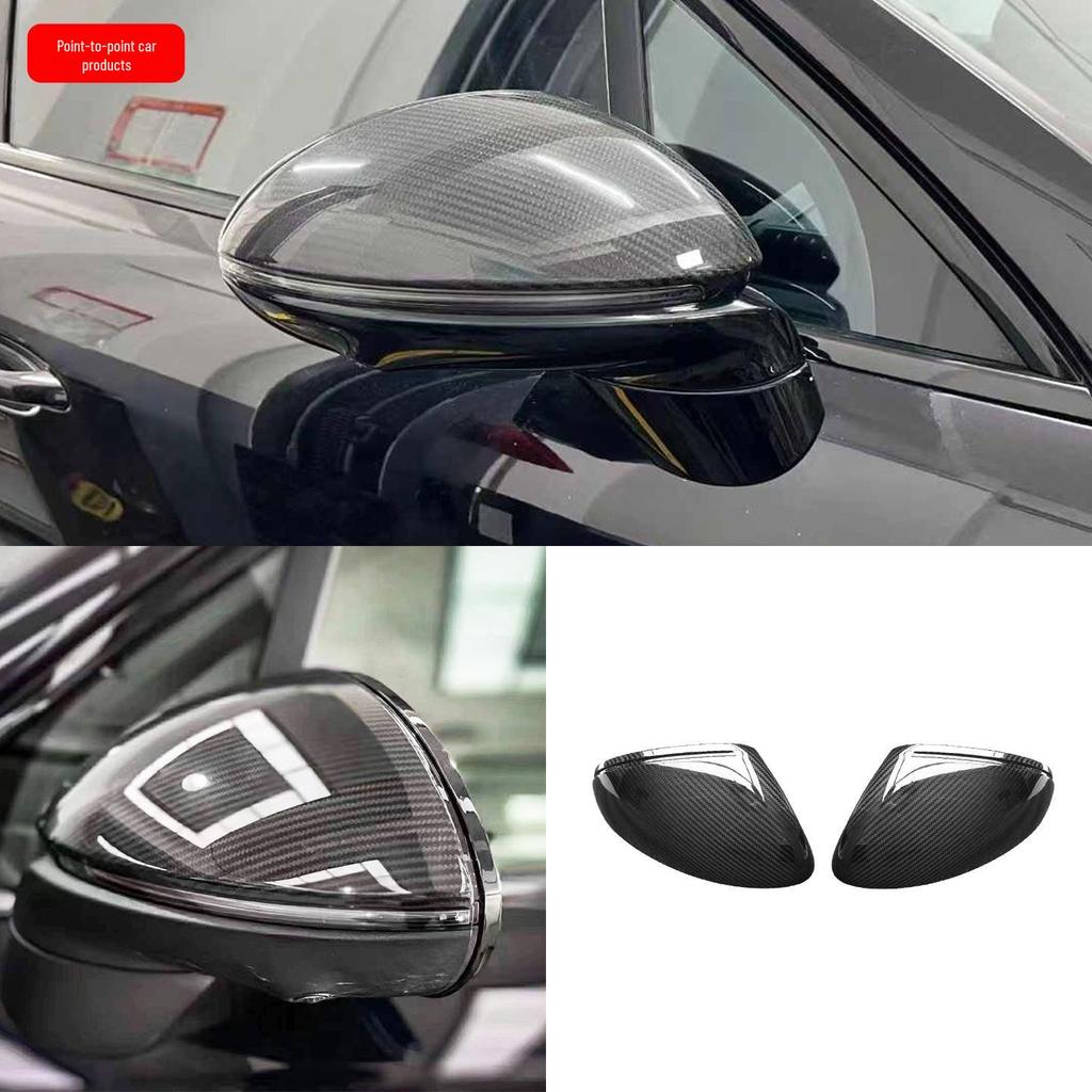 Porsche Macan Carbon Fiber Exterior Trim Kit: Door Panels, Mirrors, Wing