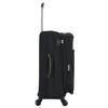 Lys Paris 2105/3 Ultra Light Soft Expandable Suitcase Set of 3 - Black