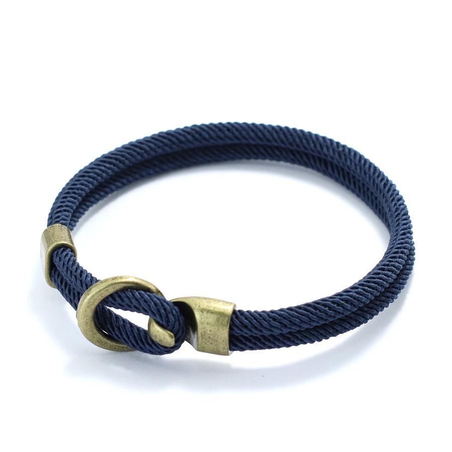 Fashion Man Bracelet Bilayer Thread Nautical Braclet Hiphop Rock Accesorios Hombre Multiple Colors Sizes Available Pulseria