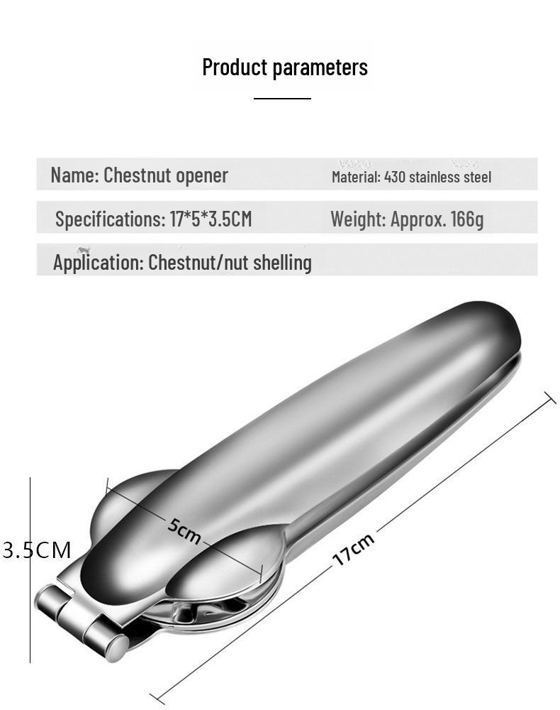 304 Stainless Steel Chestnut Nutcracker with Cross Blade for Roasted Chestnuts