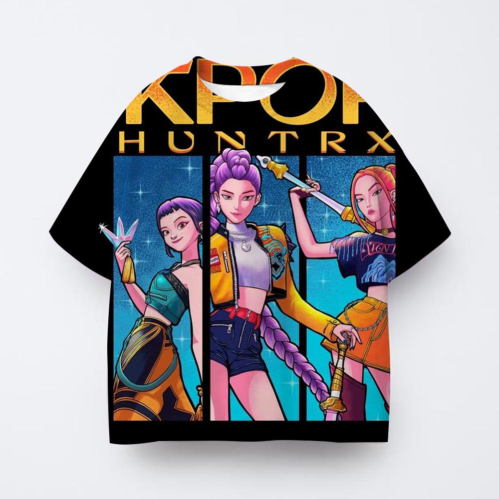 T-shirt Anime Witcher 3D Printing Children's T-shirt Fashion Casual Cartoon T-shirt Girls' Children's Clothing