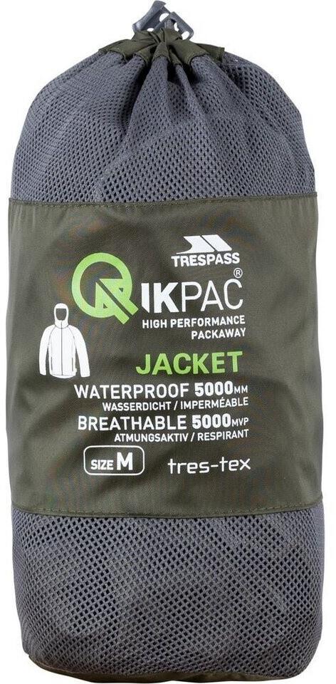 Jacket Trespass Qikpac X TP4773 Rain Jacket Moss Green