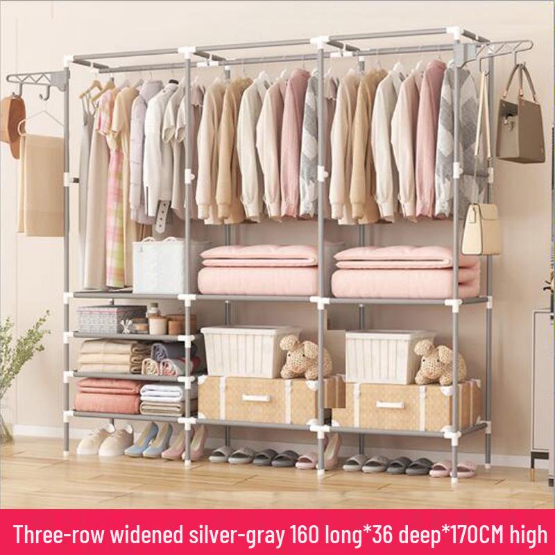 Minimalist Wrought Iron Coat Rack for Bedroom & Hallway