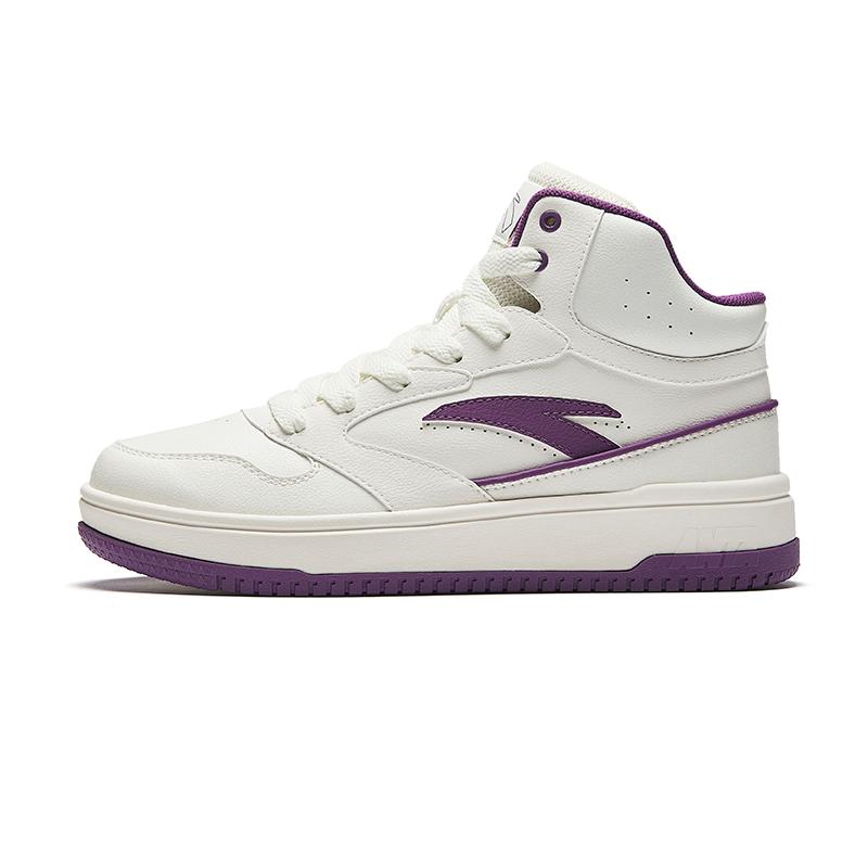 

Anta Удобные универсальные нескользящие прочные кроссовки средней высоты женские кроссовки белые фиолетовые 922448083-4 36