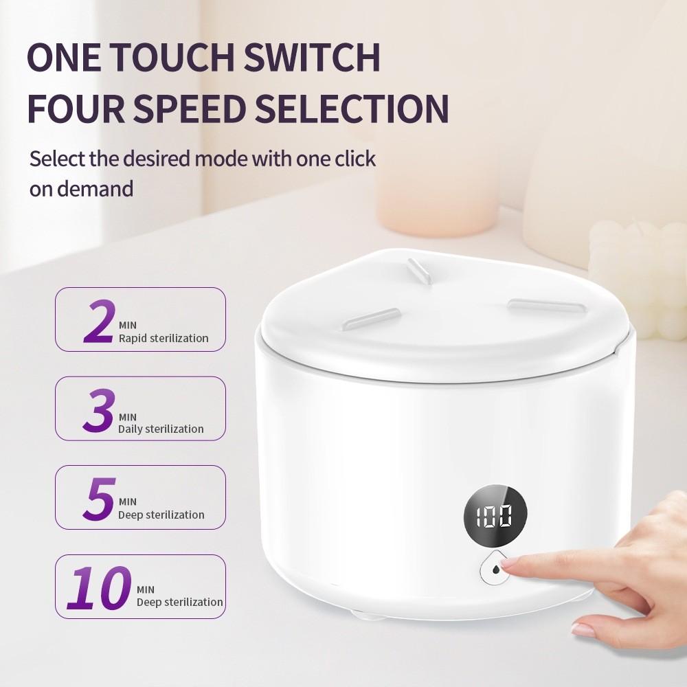 Household Denture Cleaning Box Small Invisible Retainer Cleaner High-Frequency Ultrasonic Braces Cleaning Machine
