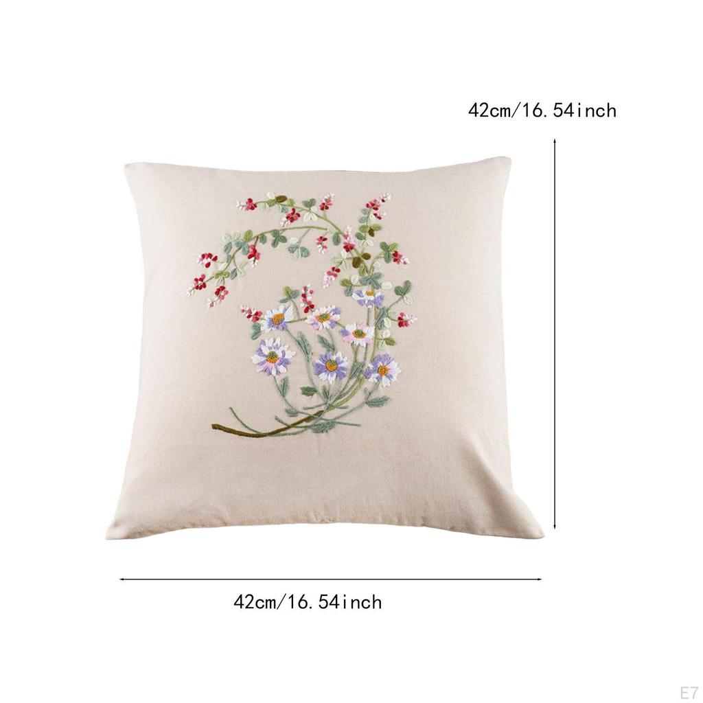 Embroidery Pillow Covers Kit Cross Stitch DIY Crafts Bedroom Decoration Sewing Supplies Cushion