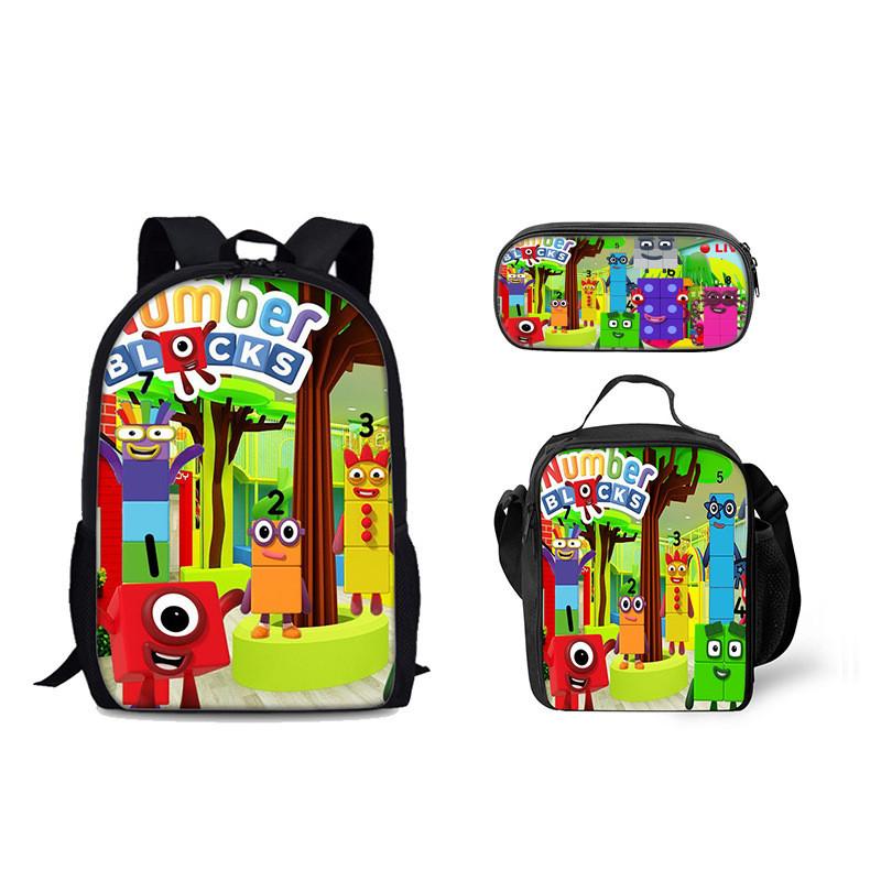 Numberblocks Digital Building Backpack For Kids School Supplies And Storage