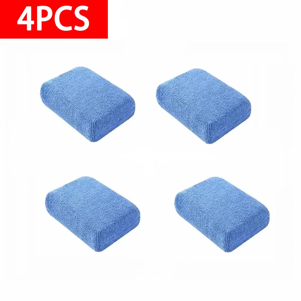 Microfiber Waxing and Polishing Sponge Rectangular Sponge Cleaning Block Car Beauty Maintenance Tools  Detailing  Cloths Brushes