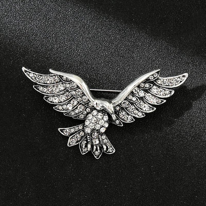 

«Мужская роскошная брошь для костюма»: Дизайн головы льва, орла и оленя в короне