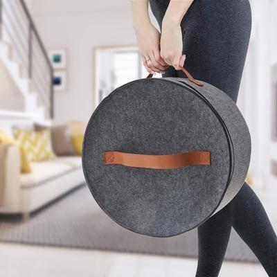 Holder Bag Felt Storage Box Dust Case Household Goods Sundries Storage Hats Bucket Clothes Organizers Large Capacity Travel Bags