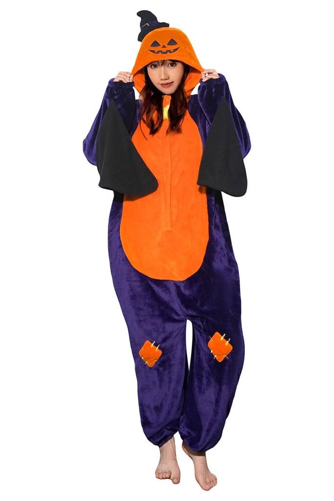 OLAOLA Halloween Kigurumi Pumpkin Pajamas for Pumpkin Cosplay Perfect for and Perfect for Cold Weather Protection Adults, Unisex, Costume, Loungewear,