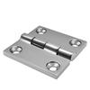4 Pcs 316 Stainless Steel Hinge Marine Boat Square Deck Cast Door Hinge Polished Hardware