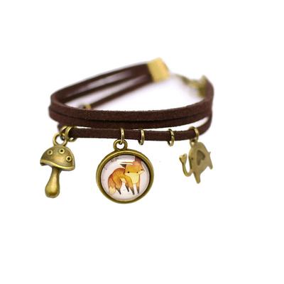 Retro Forest Cute Suede Bracelet Jewelry