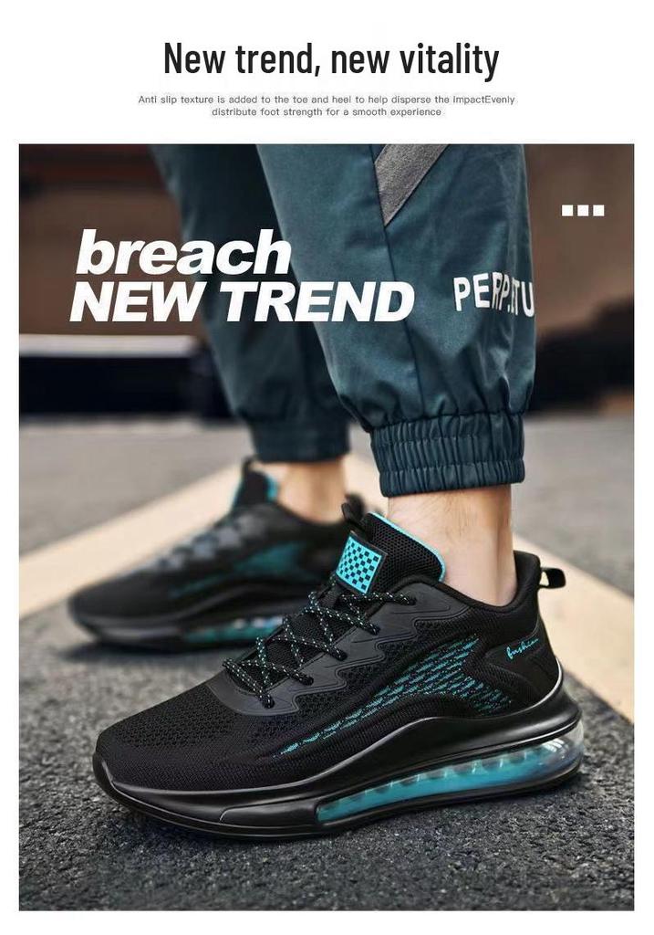 Trendy Men's Breathable Air Cushion Running Shoes - Versatile Casual Sneakers