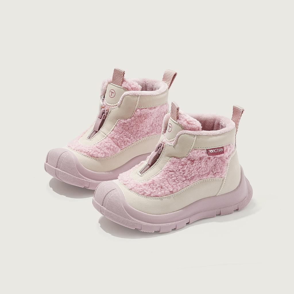 Girls shoes cotton shoes 2025 winter new girls warm snow boots velvet cotton boots children's shoes winter shoes boots