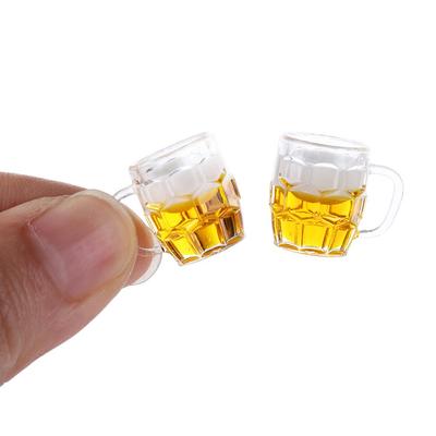 1:12 Puppenhaus Miniatur Bierbecher Mini Zitronenbecher Getränke Spielzeug Miniatur Szene Modell DIY Puppe Miniatur Spielzeug Kinder Geschenk