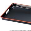 Made In Overflowing ABS Shaku Black and Size SL J-kitchens Placemat, Tray, Japan, Tray, 2.3 Fabric, Red,