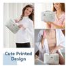 Fashion Women's Cosmetic Bag Portable Floral Handheld Cosmetic Storage Bag Cute Travel Ins Style Bag