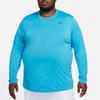 Nike Dri-FIT Legend Solid Logo Round Neck Loose Fit Long Sleeve T-Shirt Men Tops Laser-Blue DX0993-446