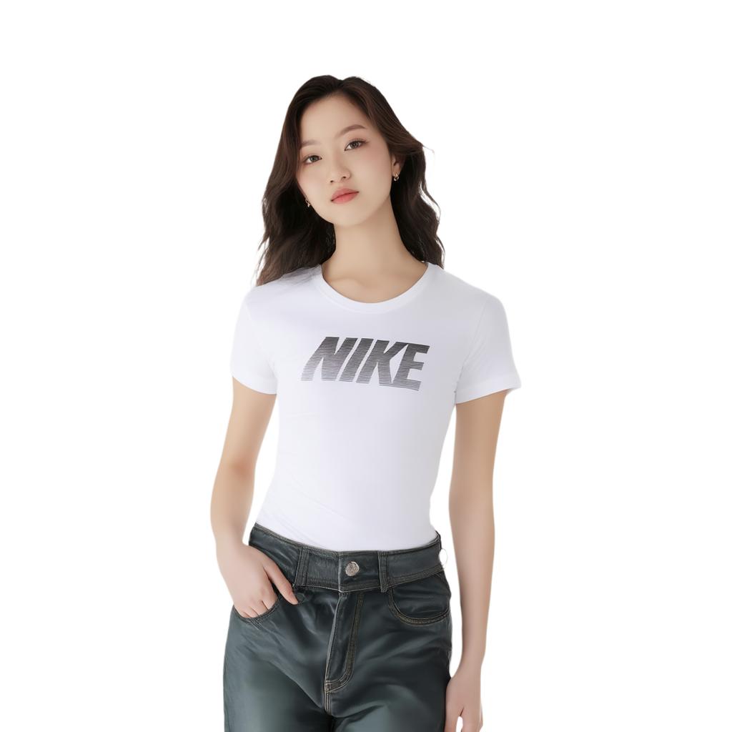 Nike Dri-Fit Simple Comfortable Quick-Dry Short Sleeve T-Shirt Women Tops 725748-100