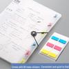 A4 Clear Multi-Layer Ring Binder for Certificates, Test Papers, Music Scores, and Prenatal Records