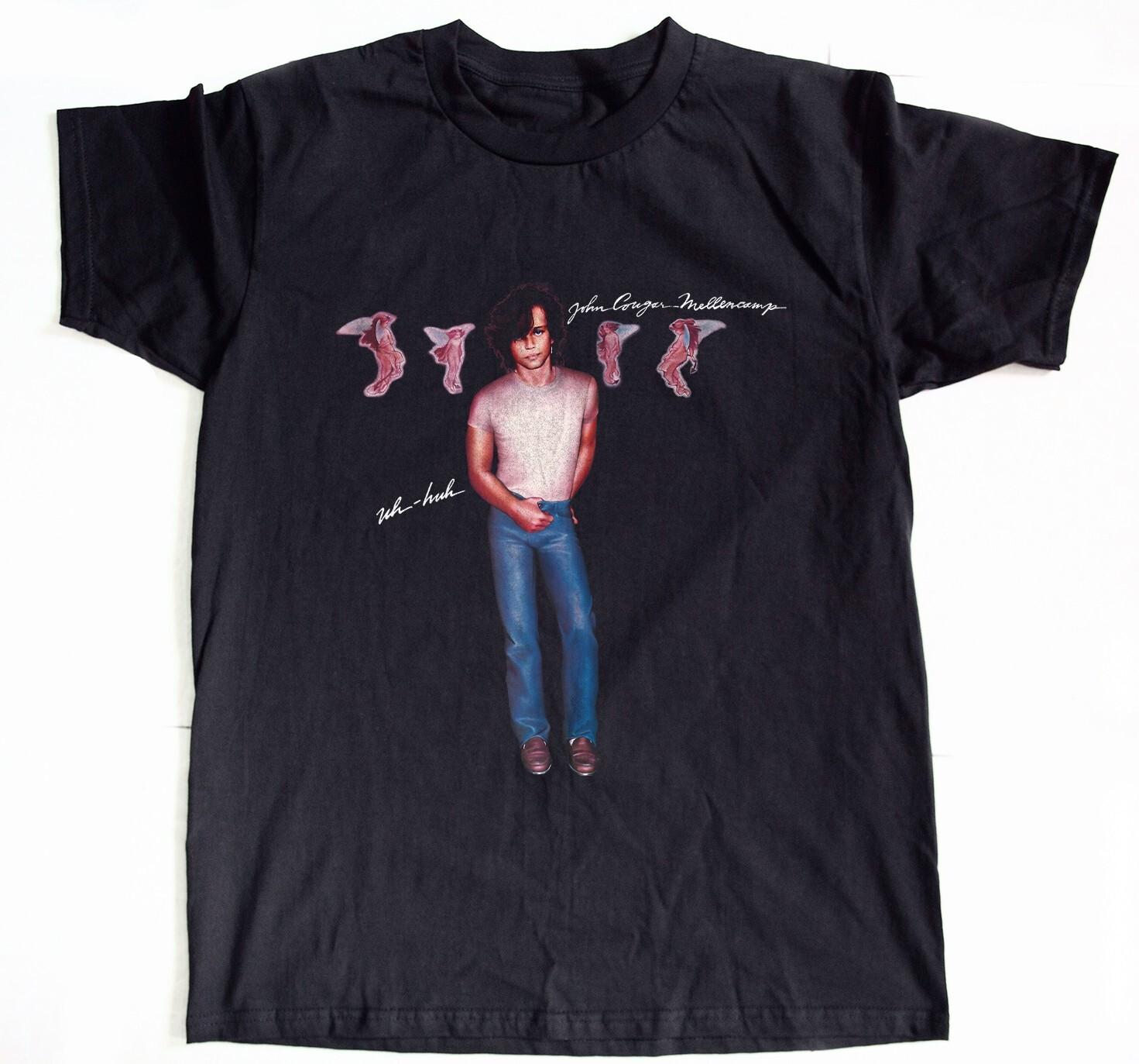 John Cougar Mellencamp Hard Rock Black T-shirt Size S-5XL M