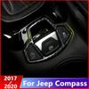 Do Jeep Compass 2017 2018 Włókno węglowe Elektroniczny hamulec ręczny Przycisk hamulca ręcznego Panel osłony Akcesoria stylizacyjne