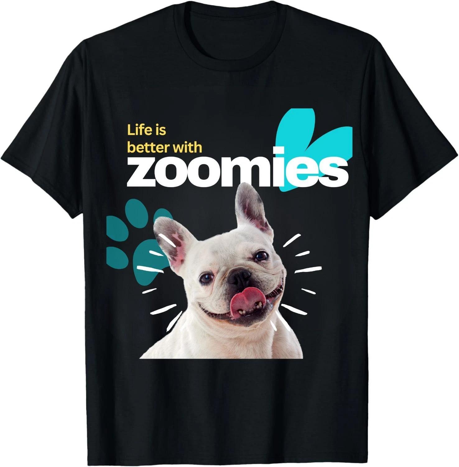 Funny French Bulldog Exercise Shirt – Cute Zoomies Dog Lover Gift T-Shirt XL