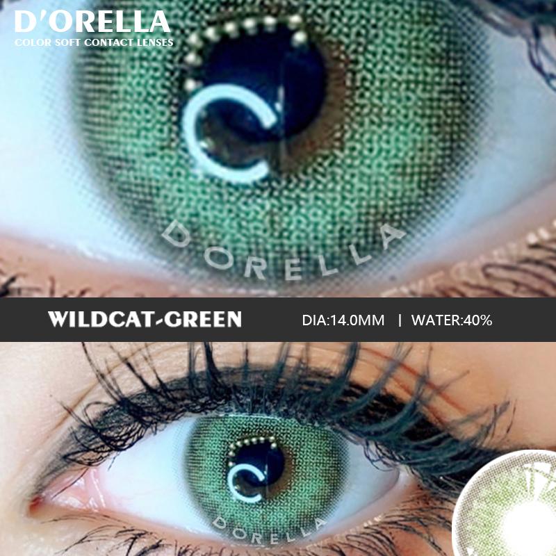 D'ORELLA 1 Paar (2 Stück) GEMSTONE farbige Kontaktlinsen für Augen, farbige Kontaktlinsen, schöne Pupillen-Augen-Make-up-Kontaktlinsen