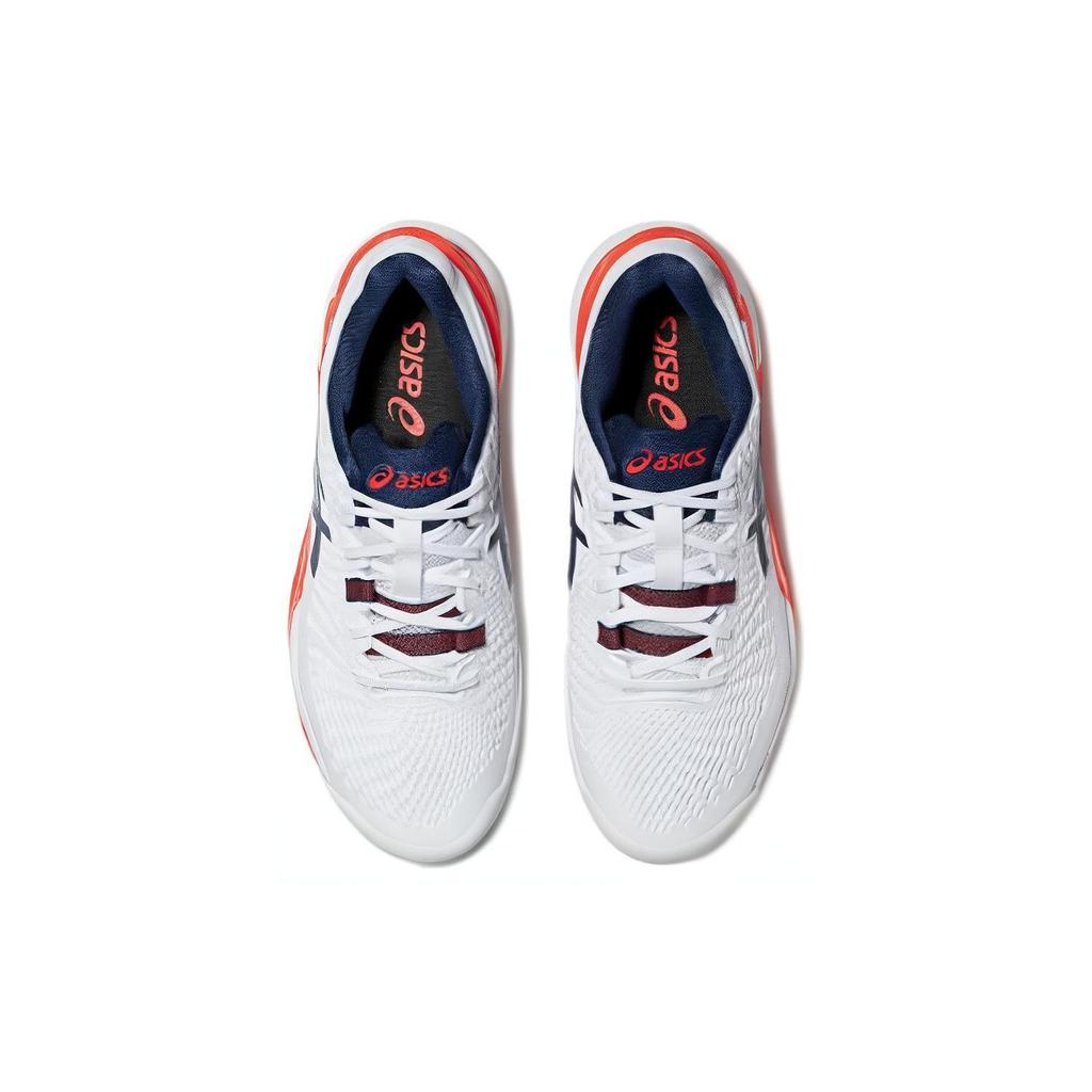 Asics Gel Resolution 9 Wide Wit Blauw Expanse Koi Heren Sneakers 1041A376-102
