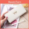 Luxueux Portefeuille Clutch Zippé pour Femme en Cuir Long Porte-Cartes Étui