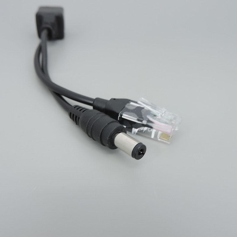 White Black POE Passive Power RJ45 DC Over Ethernet Adapter Cable POE Splitter Injector Supply Module 12-48v For IP CCTV Camea