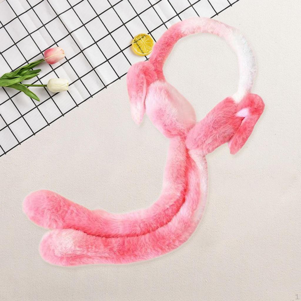 Adorable Bunny Ear Warmers Portable Warm Muffs for Winter Cold Weather Women