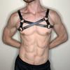 Bdsm Clothing Fetish Clothing Erotic Adjustable Studded Decor Costume Bondage Lingerie Gay Bondage Body Chest Strap Harness