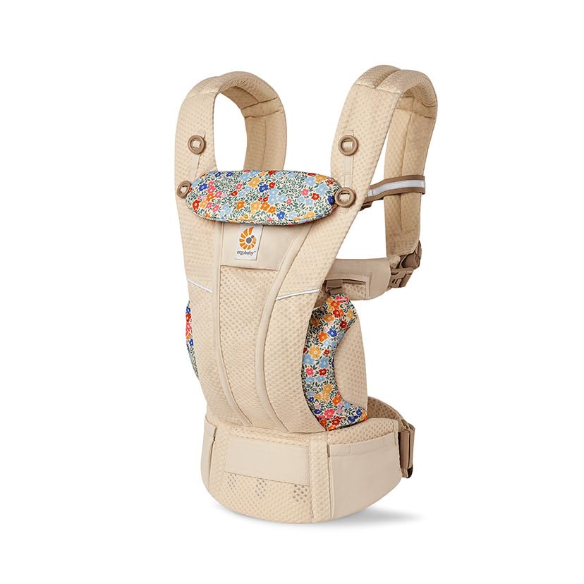 

Ergobaby EBC OMNI Breeze Wildflower Beige Подходит для новорожденных и эргономичный Машинная 4 Положения Ношение Растет с Вашим CREGBCZ360PWLDFLRBG Слингом, Вверх,