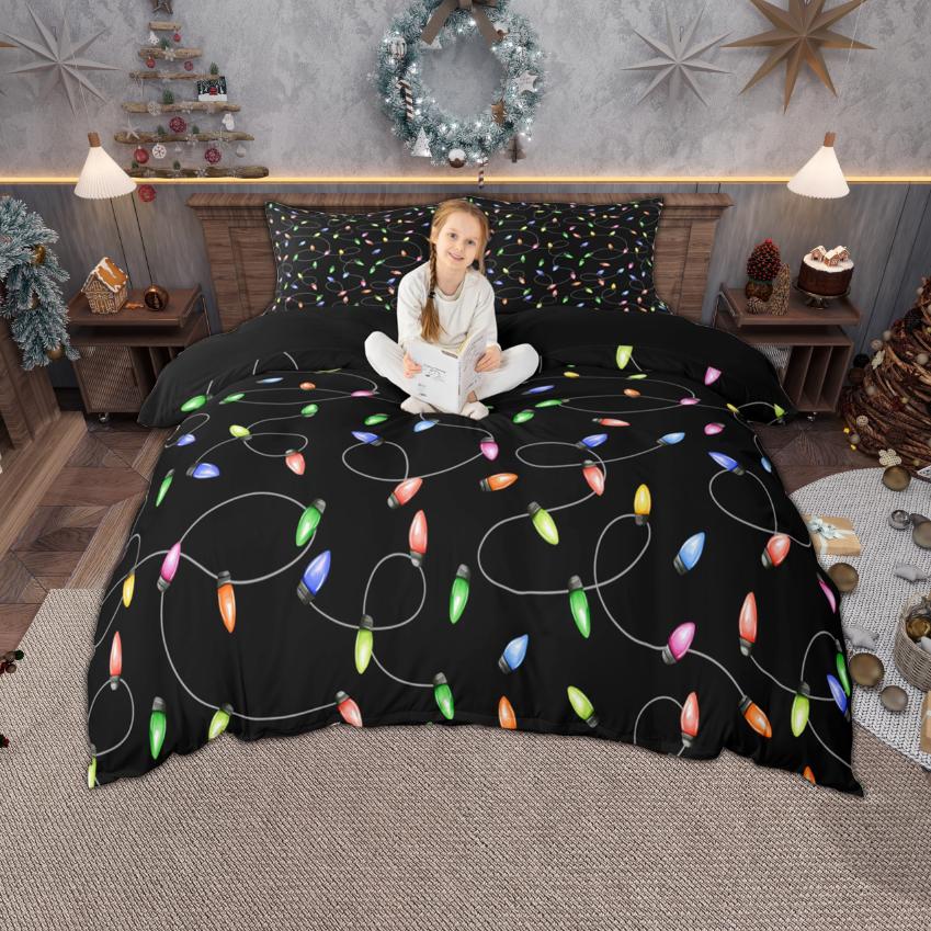Comforter Homewish Cute Snowman For Kids Winter Snowflake Bedding Set Boys Girls Happy New Year Gifts Set