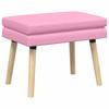 Double Layer Bench Pink 60 X 40 X 46 Cm Fabric