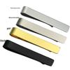 YB Yabing Men's Minimalist Laser-Engraved Stainless Steel Tie Clip