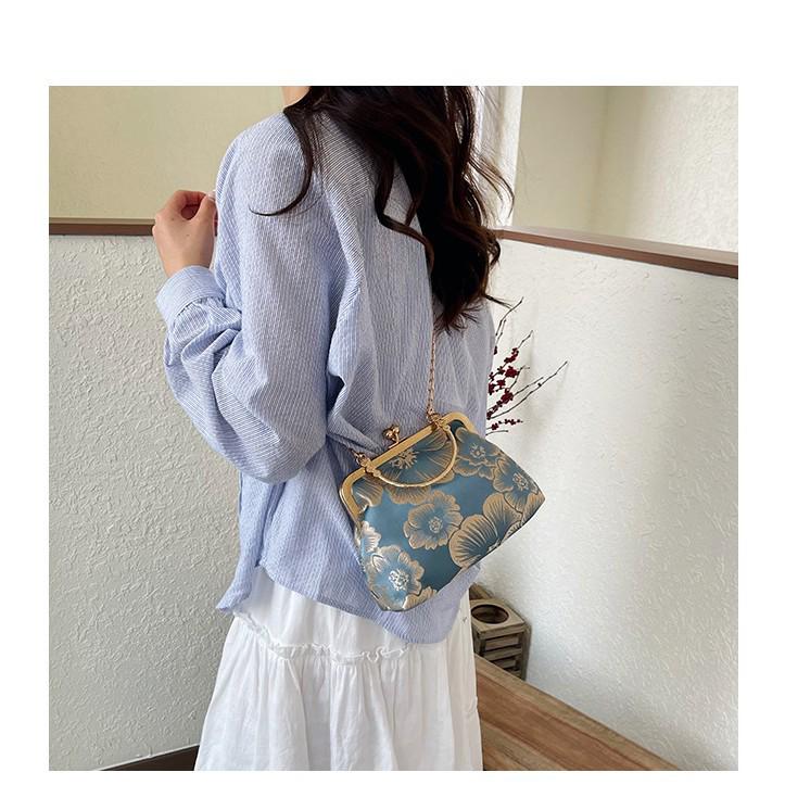 2026 Hochwertige Mode-Schultertasche mit Perlenkette für Qipao- und Hanfu-Stile