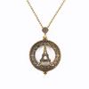 Monoculo Vintage Chain Magnifying Glass  Necklace Pendant  Gift Metal Magnifier 2.5X