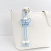 DIY Bag Pendant 1Pcs Handmade Butterfly Braided Rope Keychain Charm for Purse Decoration Customizable Accessory