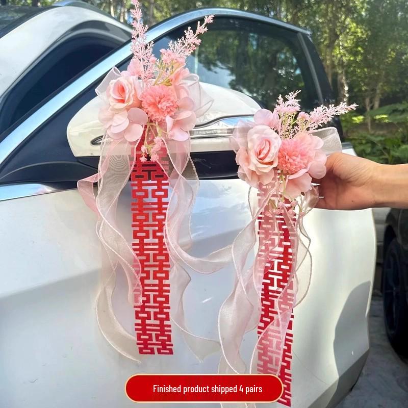 Wedding Car Decoration Floral Set for Handles and Dowry Car