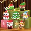 Christmas Building Block Santa Claus Snowman Elk Tree Micro Brick Puzzle Assembly Model Home Decoration Xmas Party Gift Kid Toy