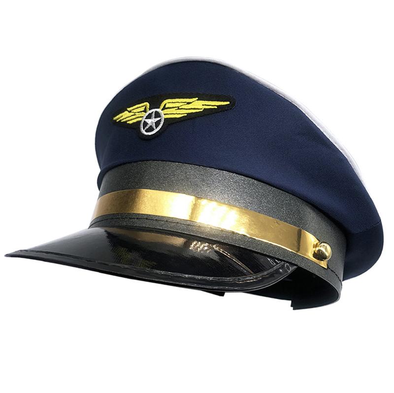 Cap Captain Hats Navy Party Costume Police Sailors Caps Captains Flight Hat