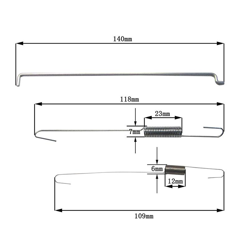 1 Satz Drosselklappenreglerstange Feder Für /Gx140 Gx160 Gx200 5.5 6.5Hp Metall 168F/188F Benzinmotor Gaspedalregler