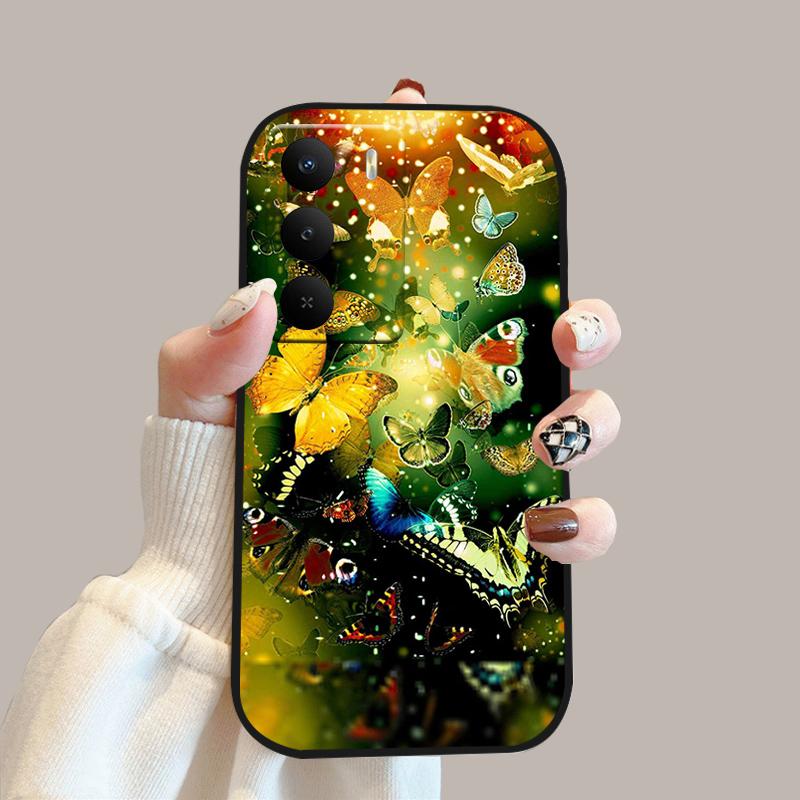 For Realme V60 Pro Case V 60 Pro Silicone Soft TPU Phone Bumper Cover For Realme 14x 5G Fashion Cute Cartoon Protective Fundas