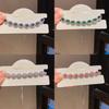 Geometric Oval Zircon Pendant Bracelet For Women Fashion Jewelry Gift For Office