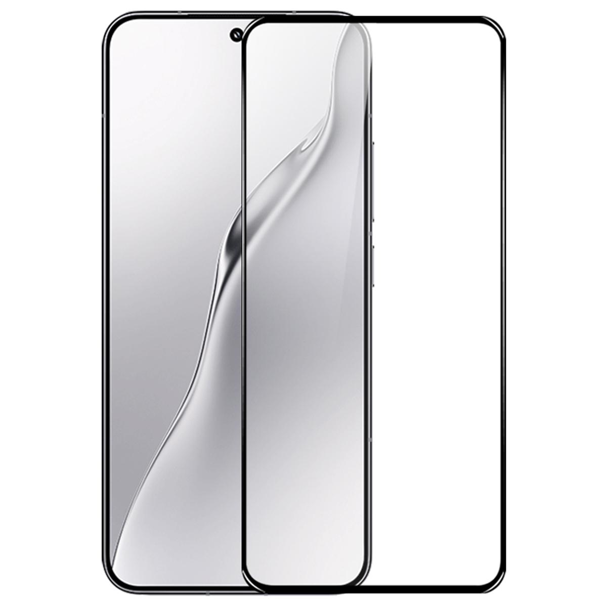 

NORTHJO A++ For Xiaomi 15 5G Screen Protector Support Fingerprint Unlock Silk Printing High Aluminum-Silicon Glass Film,Black Type A