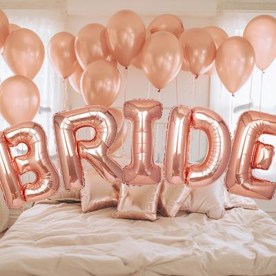 Jumbo BRIDE Balloon Letters Bachelorette Party Wedding Tabletop Table Scatter Centerpiece Decoration Bridal Shower Engagement
