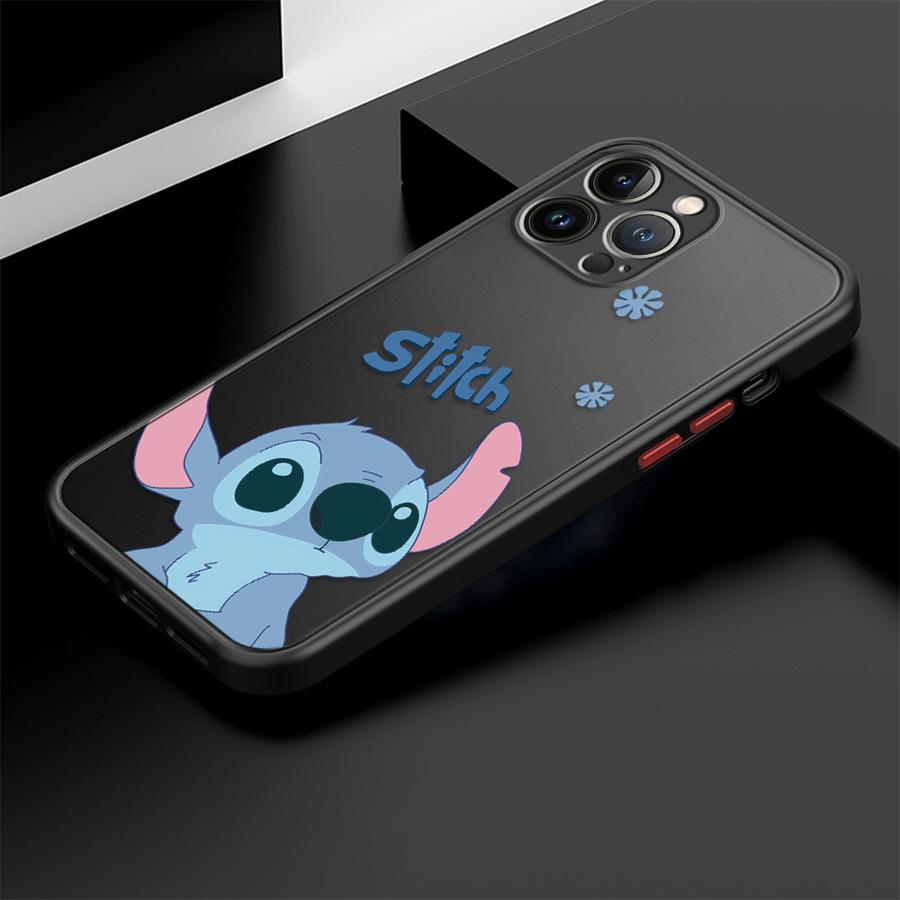 Stitch Angel Back Phone Cover Case for iPhone 17 Pro Max 12 XS XR 17e Air 7 8 SE 11 14 16 Plus 13 Mini 15